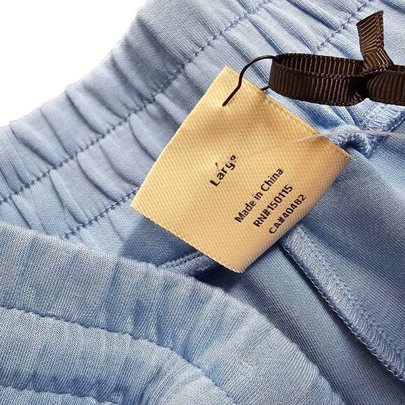 Anthropologie Varley Double Soft Ollie High Rise Shorts 3.5" Blue Size Large - Picture 6 of 11